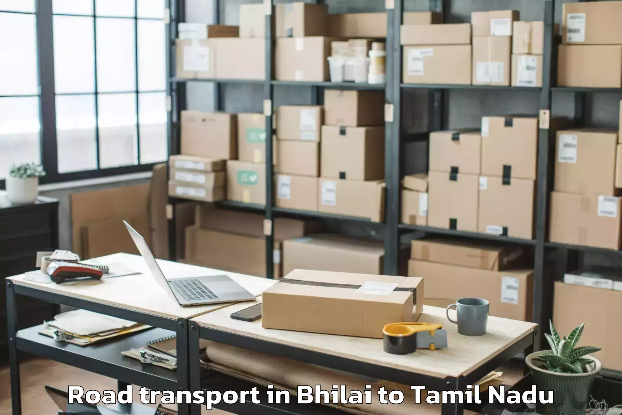 Reliable Bhilai to Tirumullaivasal Road Transport